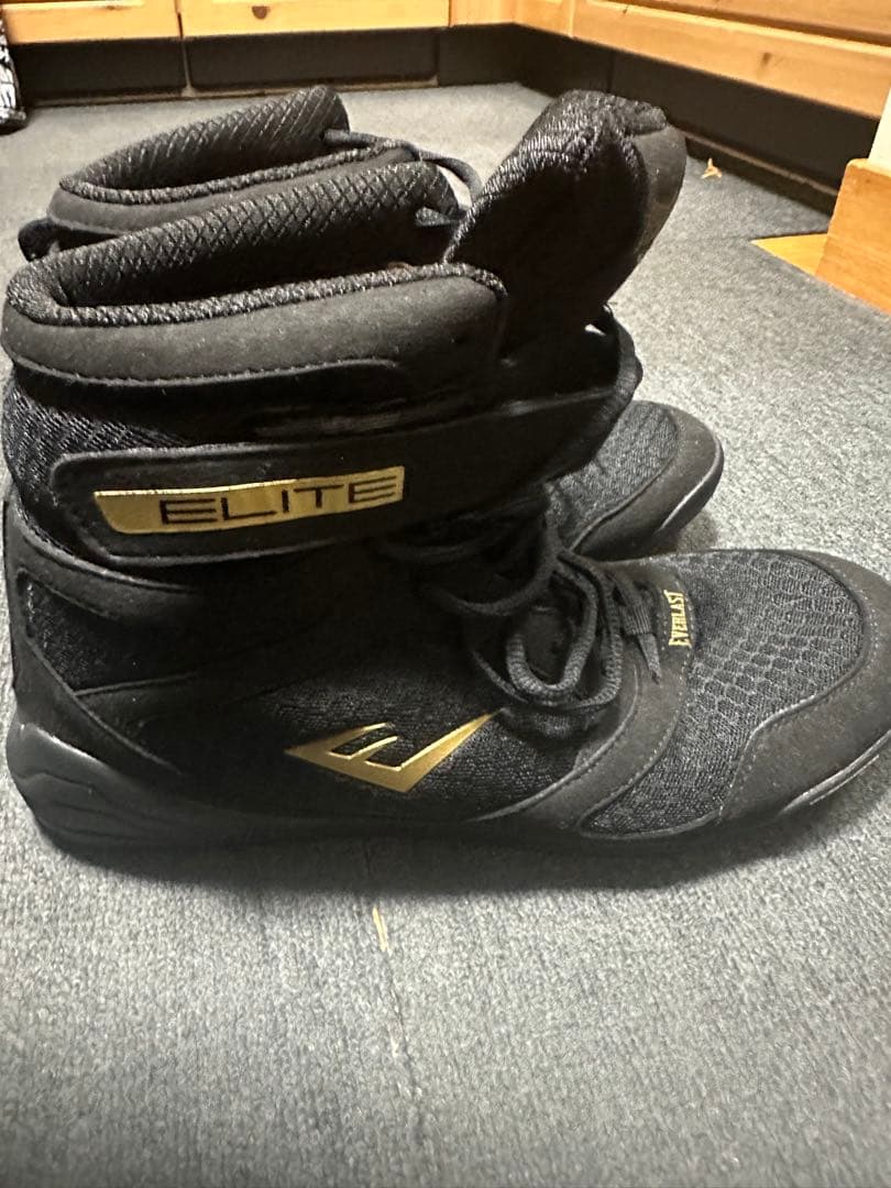 Everlast ボクシングシューズ ブラック ハイカット
