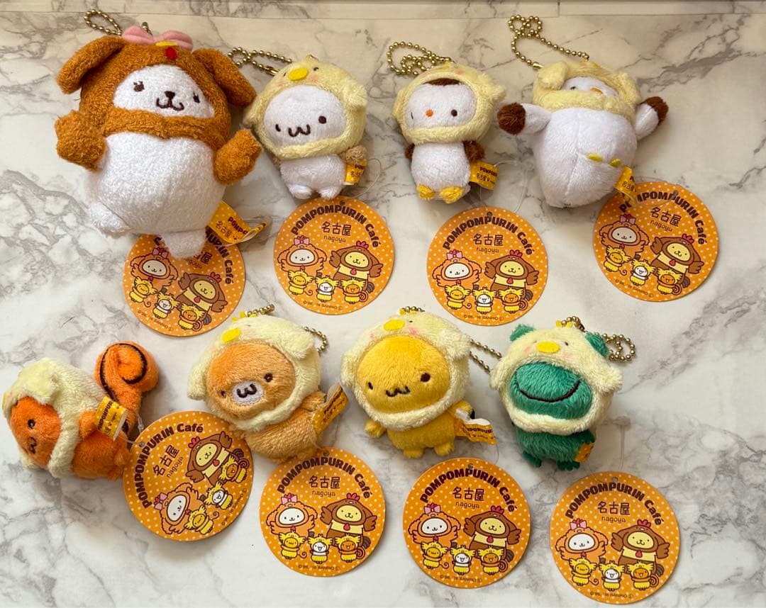 【新品タグ付】ポムポムプリンカフェ名古屋 名古屋コーチン マスコット まとめ売り