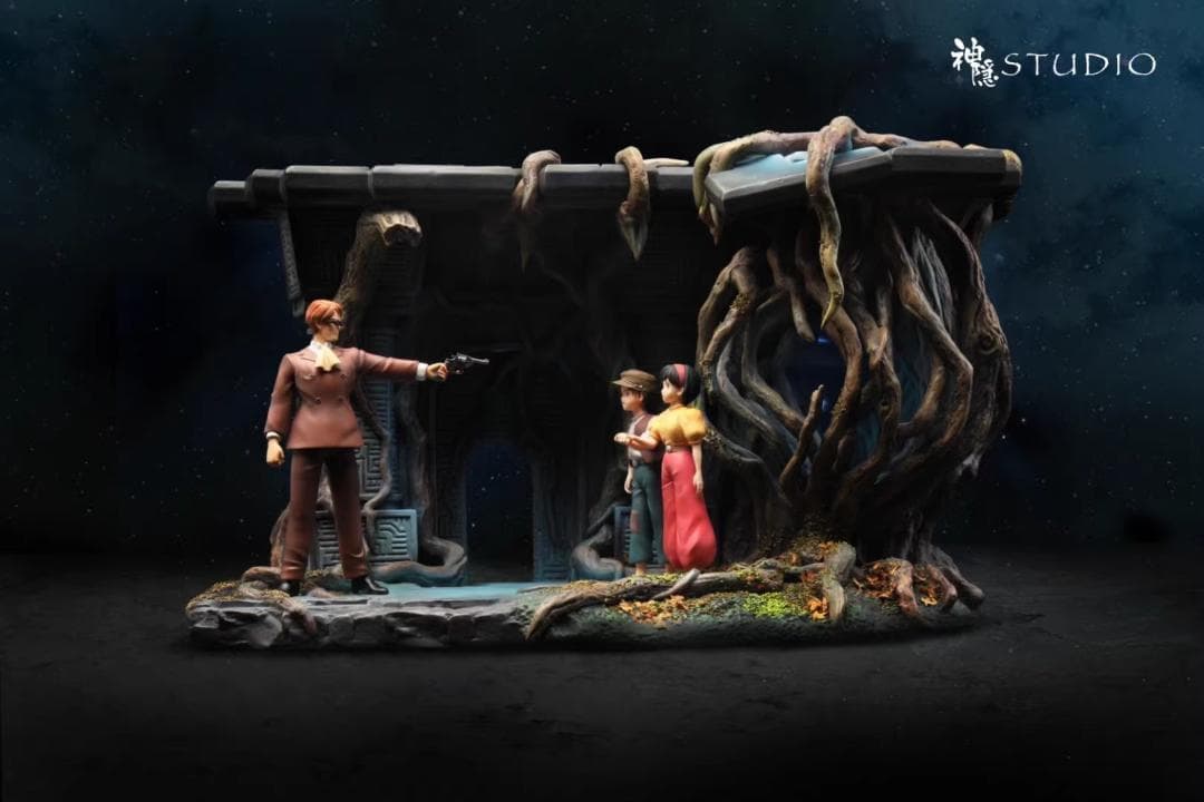 宮崎駿 天空の城ラピュタ バルスの再生 彫刻フィギュア