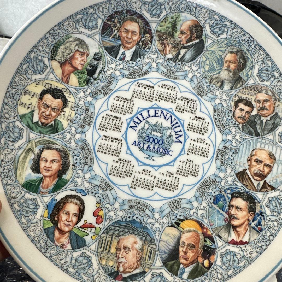 ウェッジウッド ミレニアム2000年 カレンダープレート 英国製