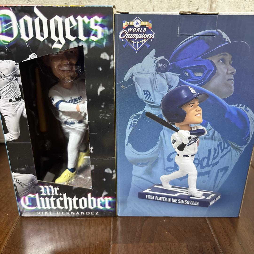 8/27 大谷翔平 8/31 キケ・ヘルナンデス ボブルヘッドセット売り