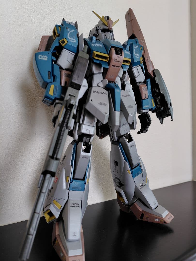 完全塗装版　完成品　PG 1／60　ゼータガンダム　Zガンダム　メタリック塗装