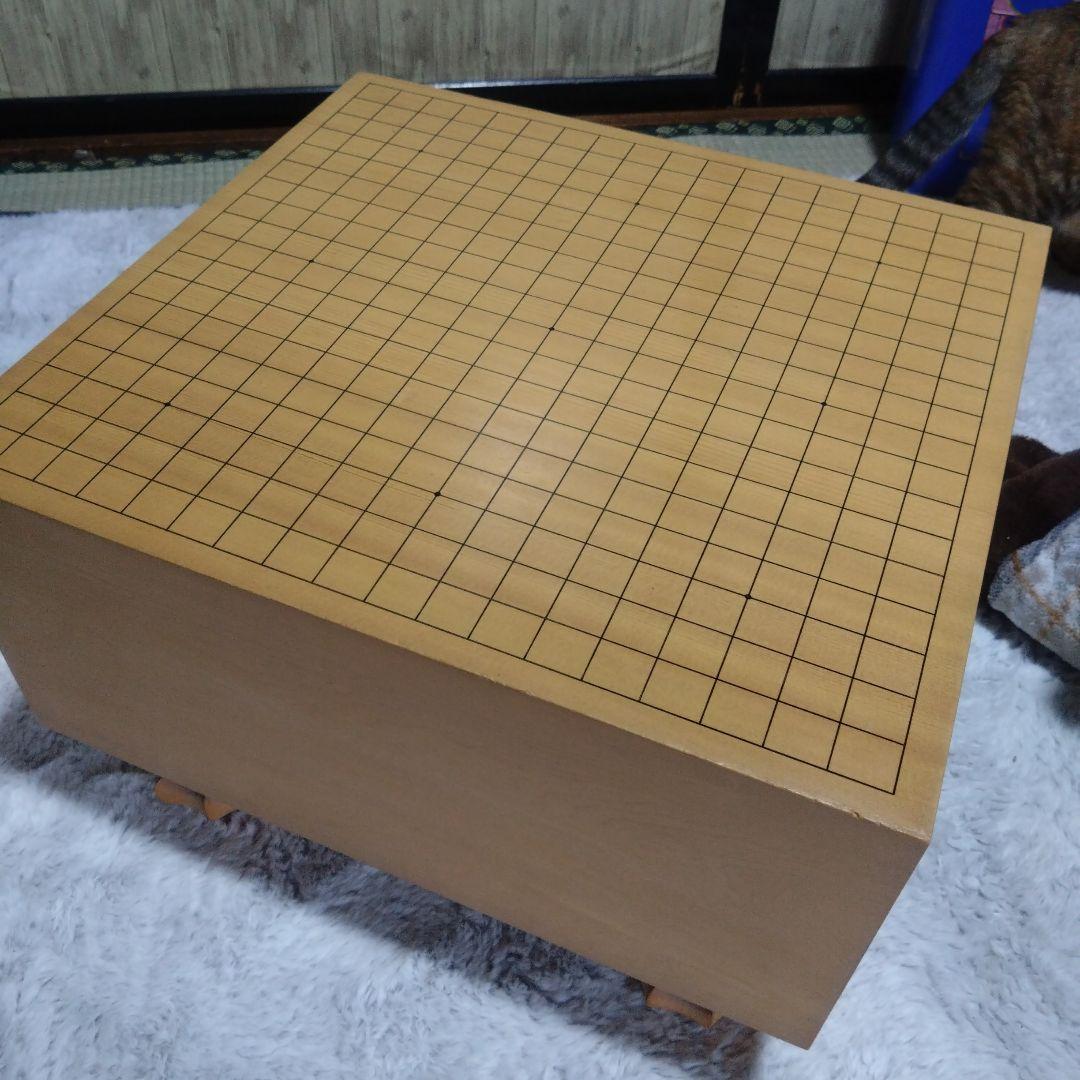 【囲碁】本榧碁盤　7寸　　天地柾目盤