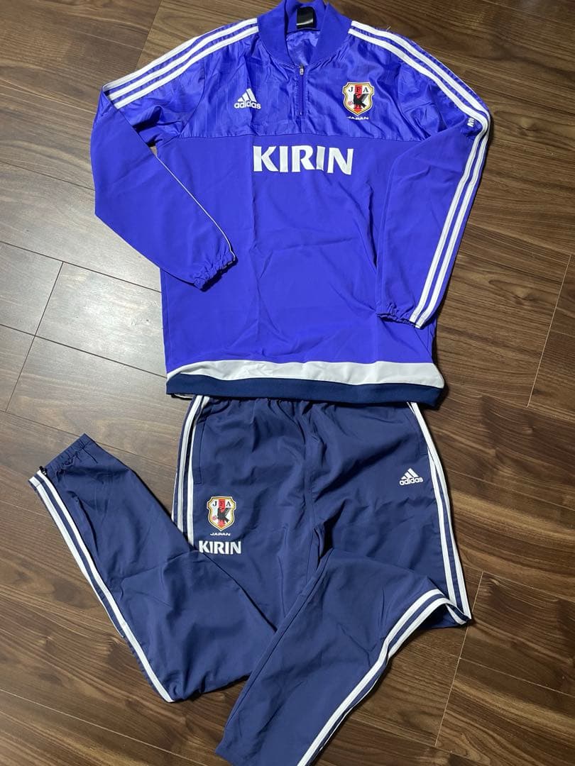 【美品】アディダス　サッカー　日本代表　トレーニング　ジャージ　ピステ　上下O