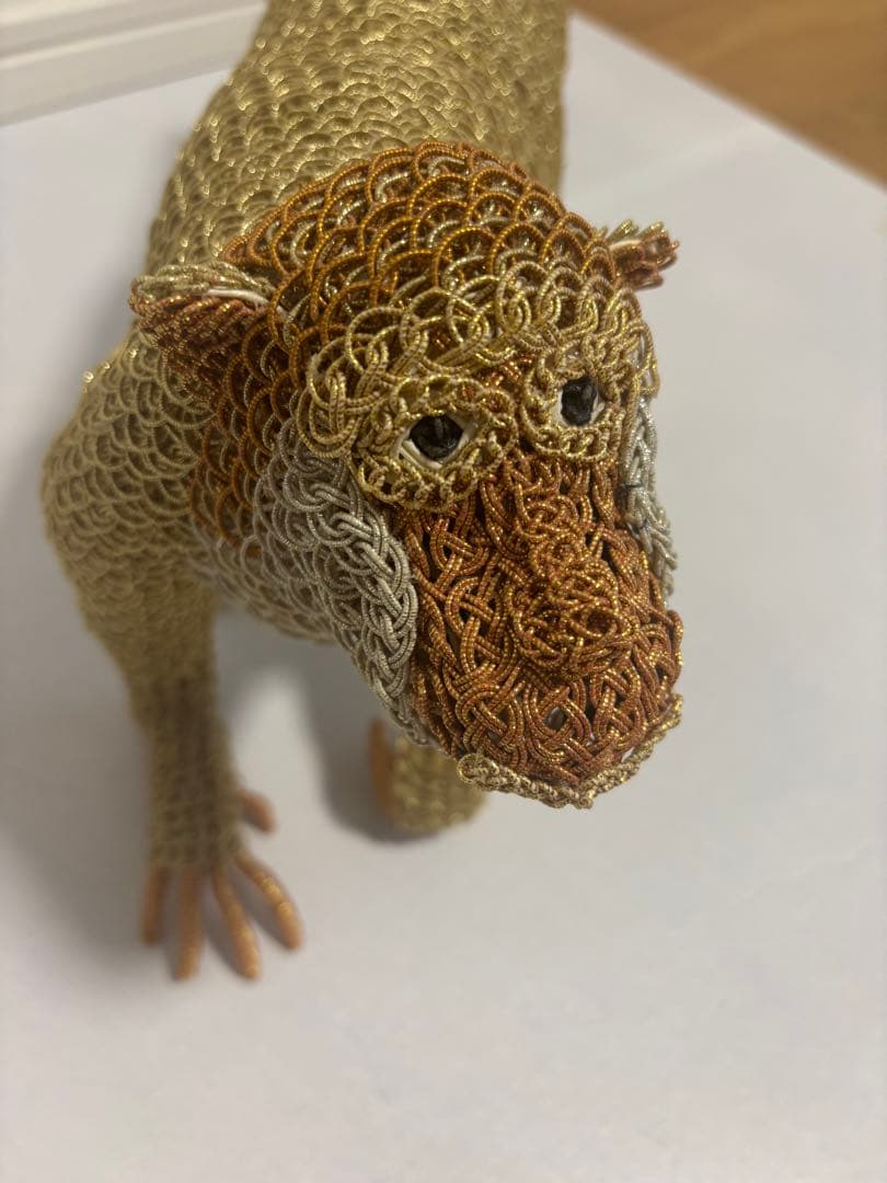 【一点物】老舗・たくみ結納店 水引職人手作り 厄除けの猿 水引細工（中型）