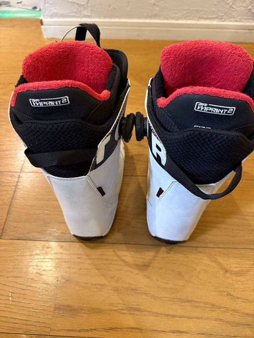 BURTON スノーボードブーツ ホワイト/ブラック/レッド