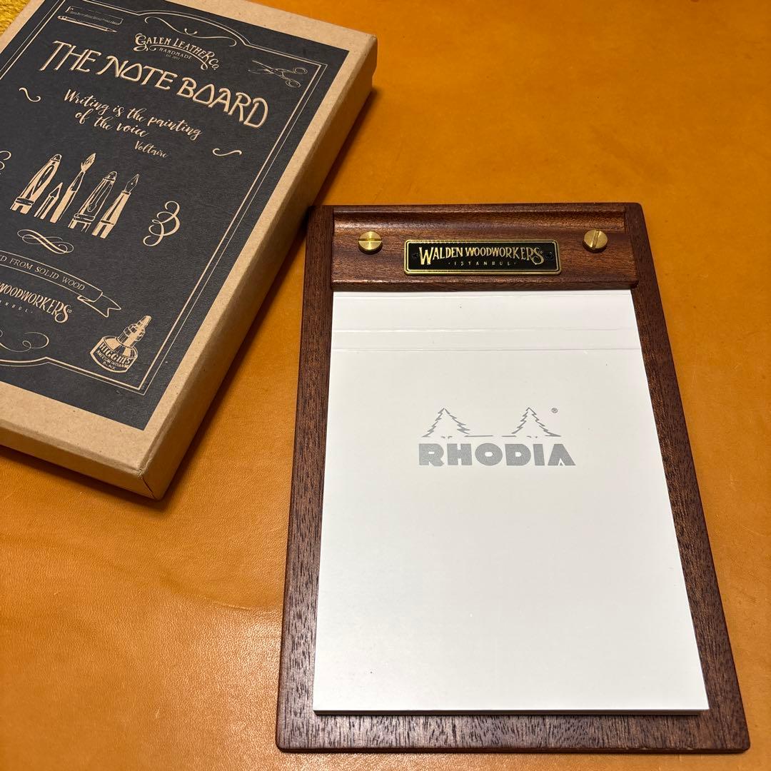 ファイル・バインダー・ケース Galen Leather The Note Board Mahogany