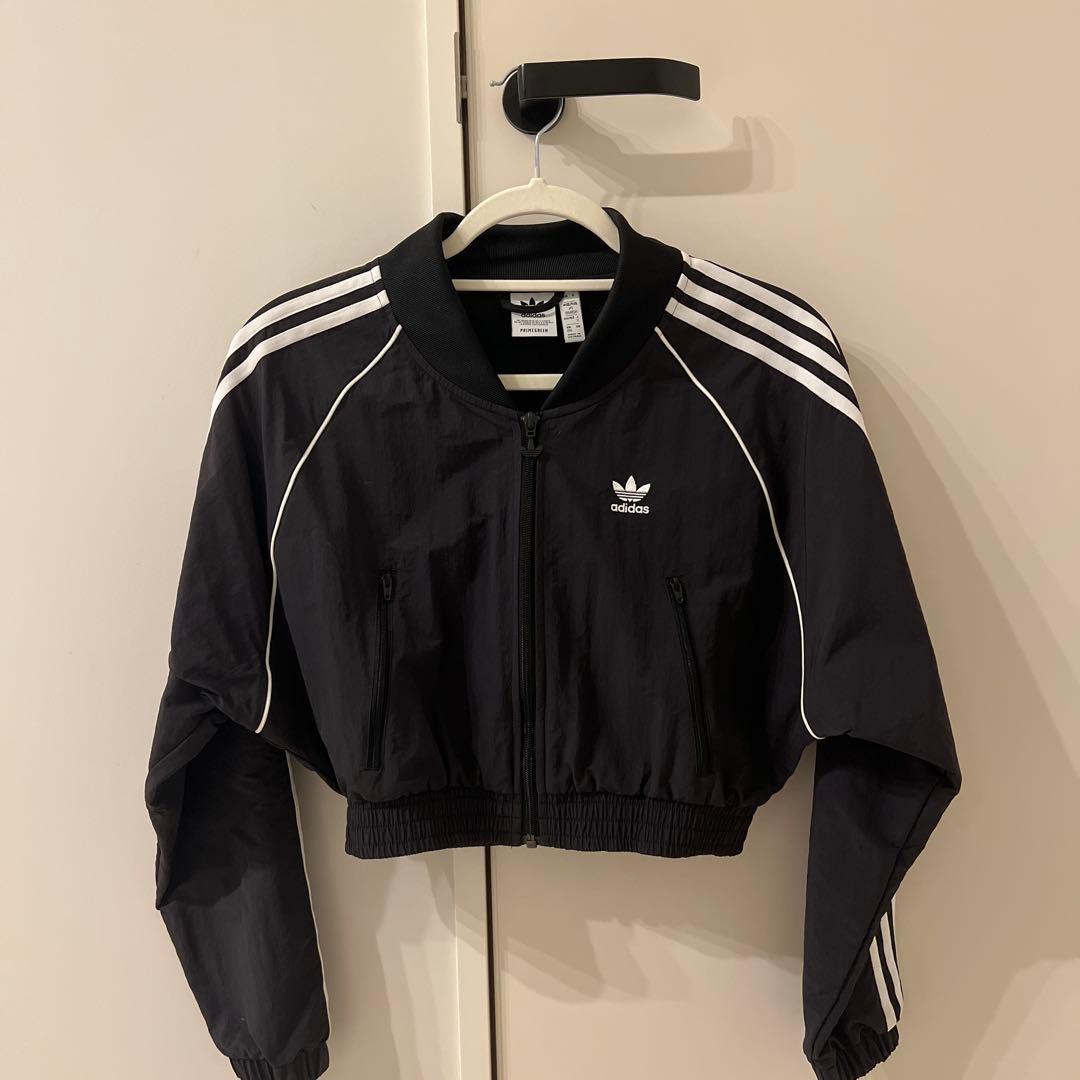 【即日発送】adidas クロップドジャケット S ブラック ショート丈