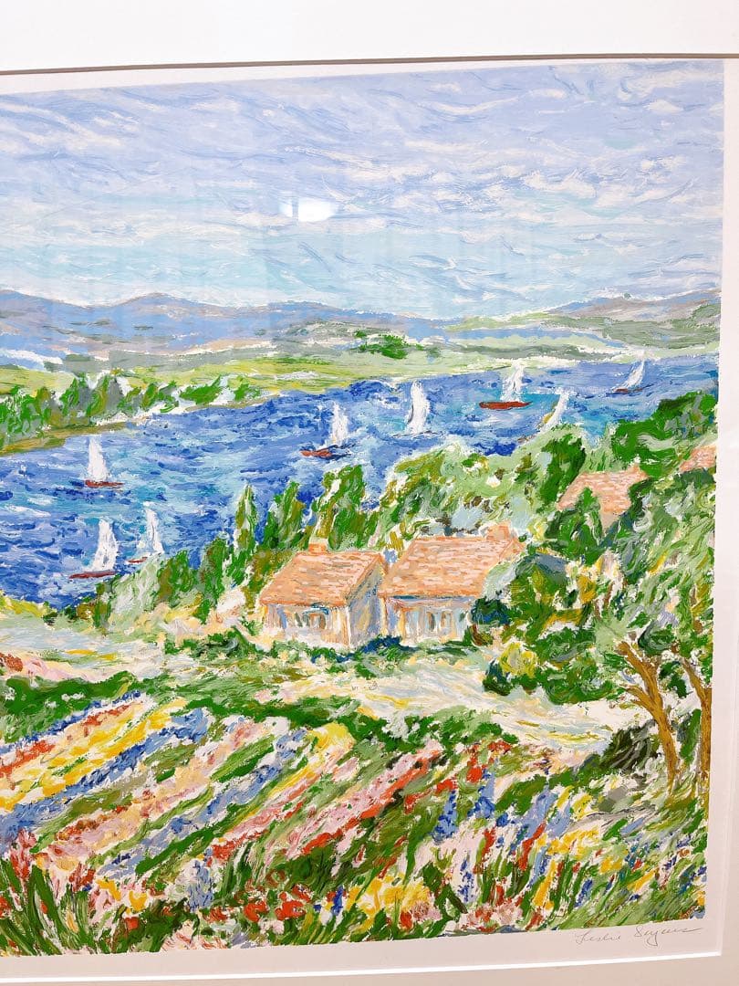 真作保証 レスリー・セイヤー シルクスクリーン 340/350 額装