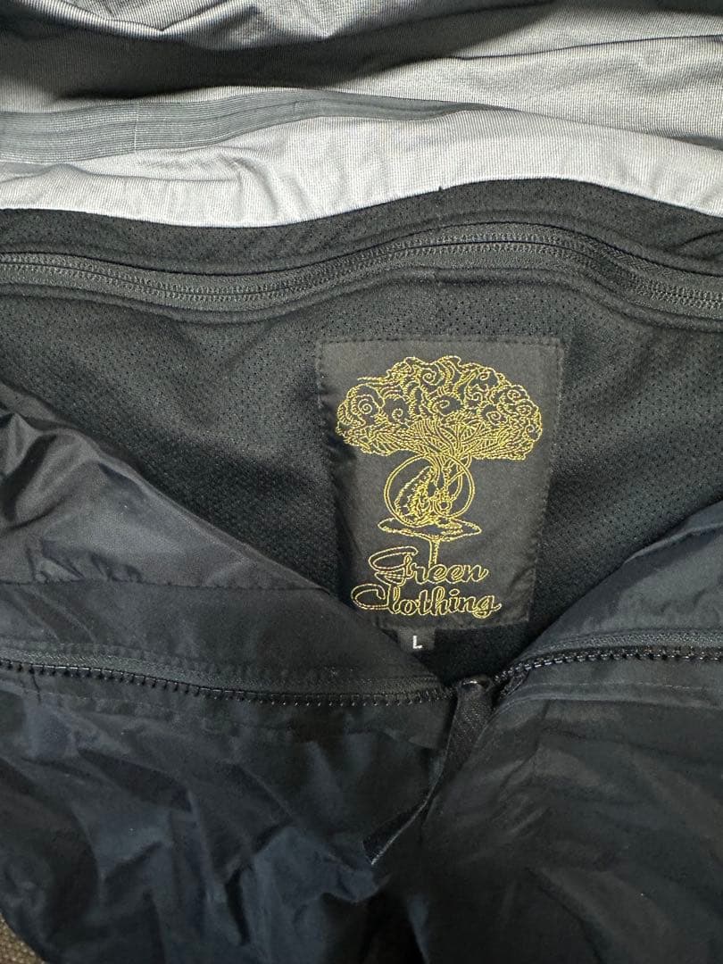 green clothing ブラック ビブパンツ Lサイズ