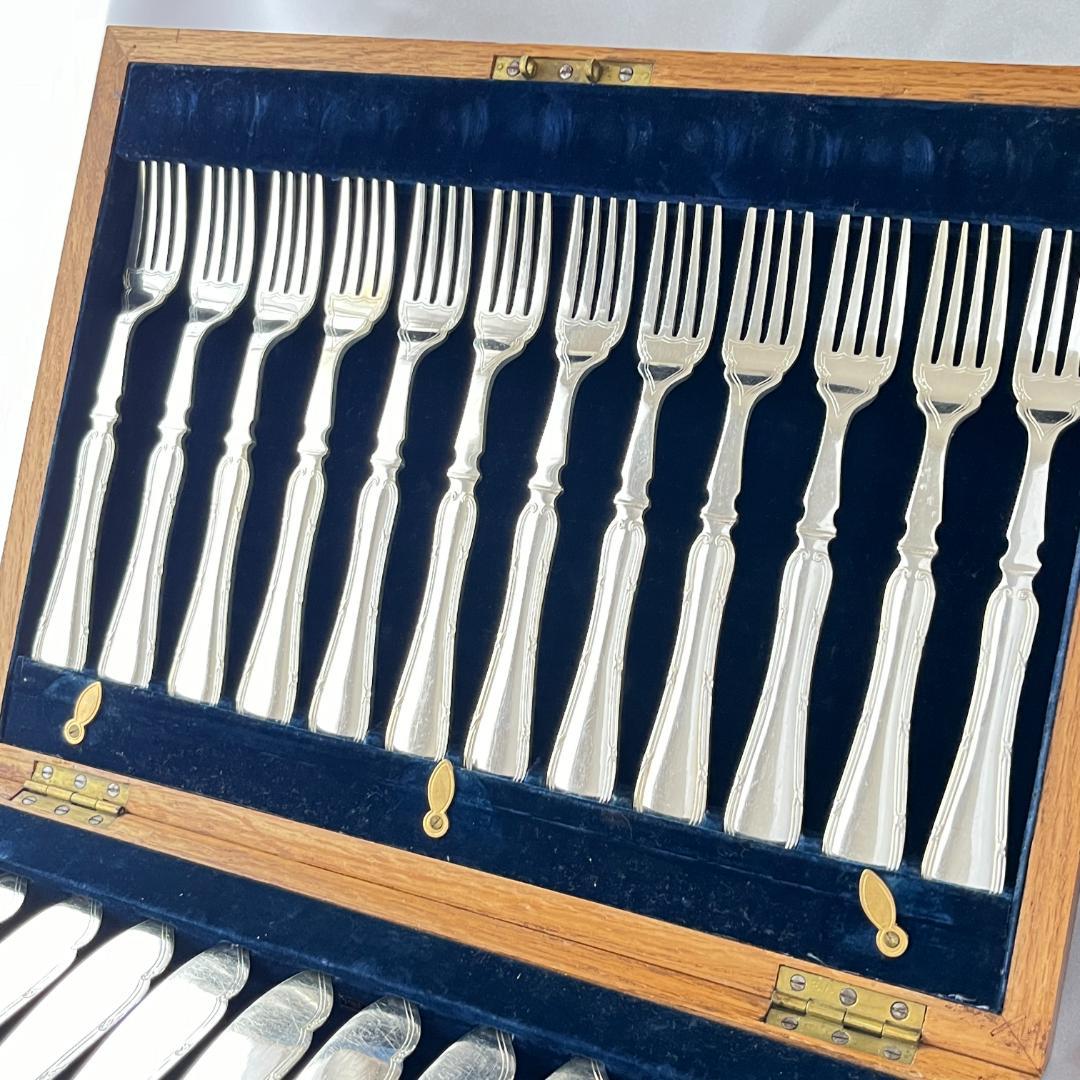 【Martin Hall 】 カトラリーセット ナイフ/フォーク 木製ケース