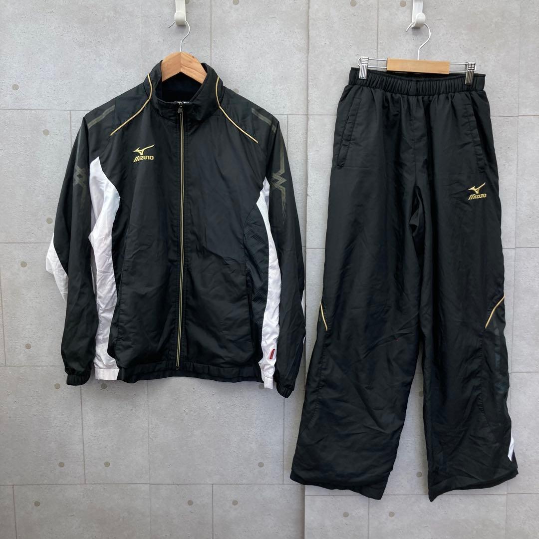 MIZUNO ミズノ ウィンドブレーカー 上下セットアップ メンズ M 黒