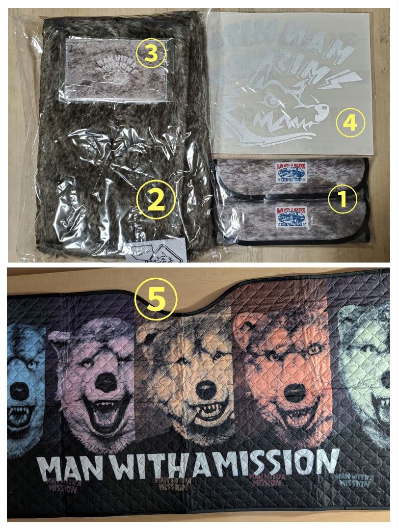 MAN WITH A MISSION　2021福袋　ウルフカーパック　5点セット