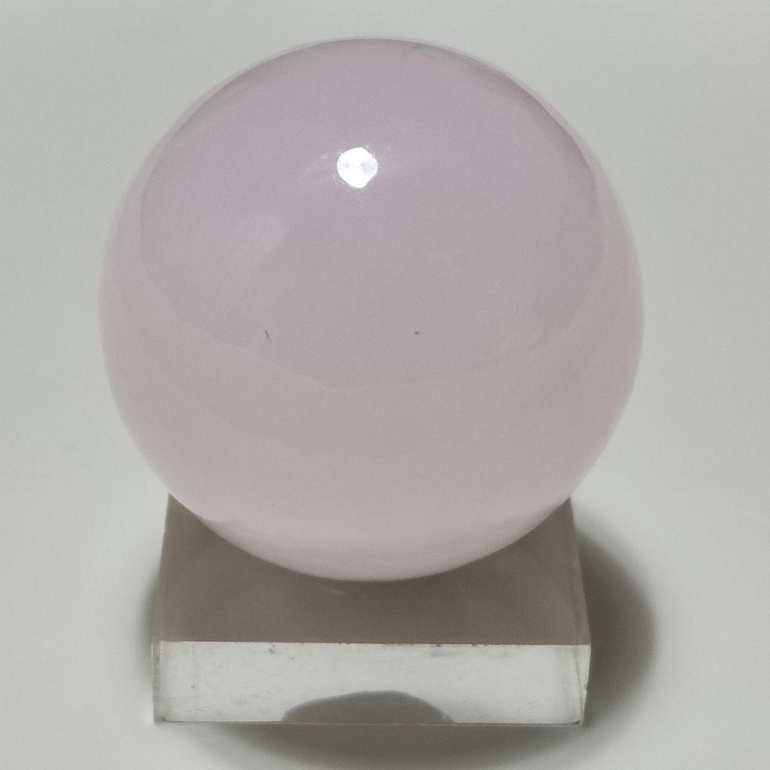 パワーストーン　天然石　ローズクォーツ　丸玉　直径5cm　178g　No.373