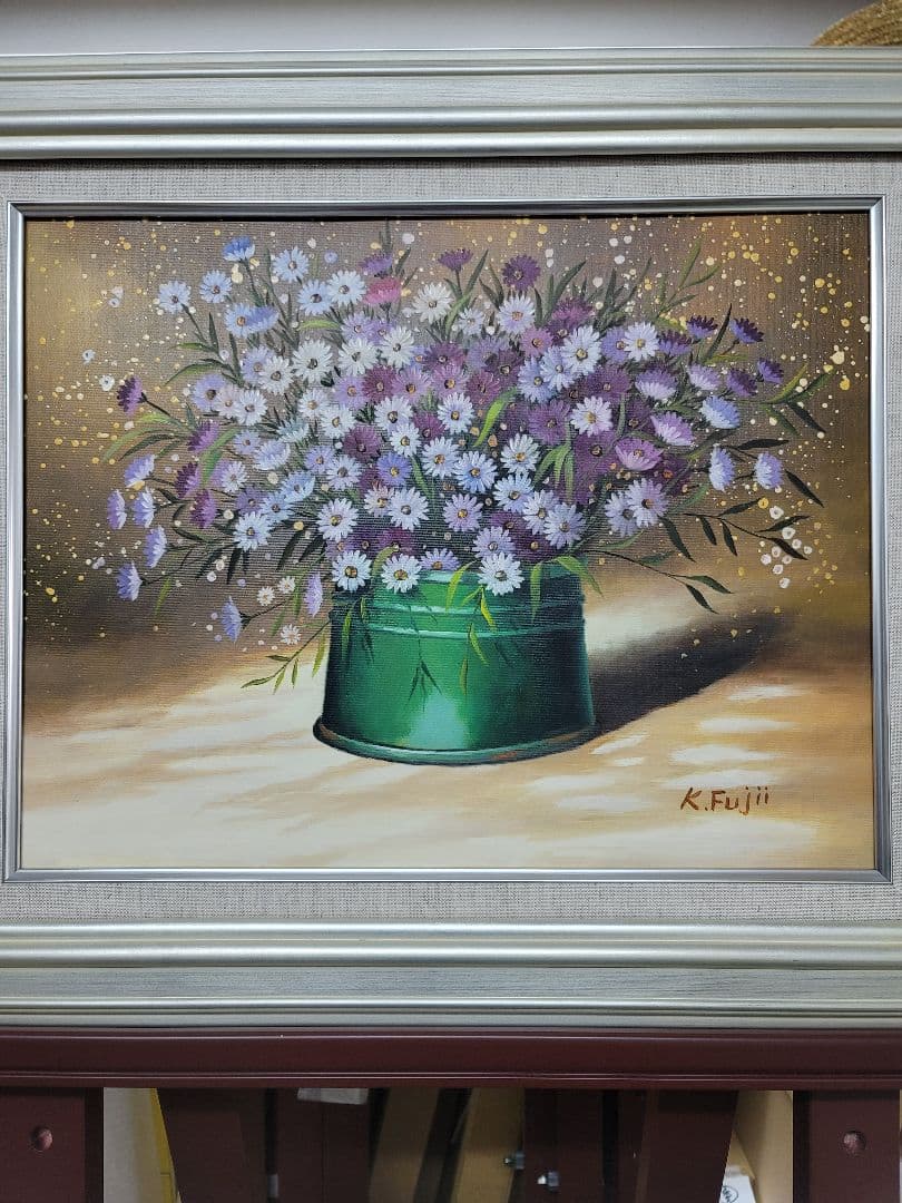 【ART】藤井康二真筆(マーガレットパープル)6号