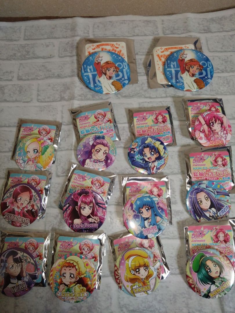 プリキュア　缶バッジ　14個　アイドル