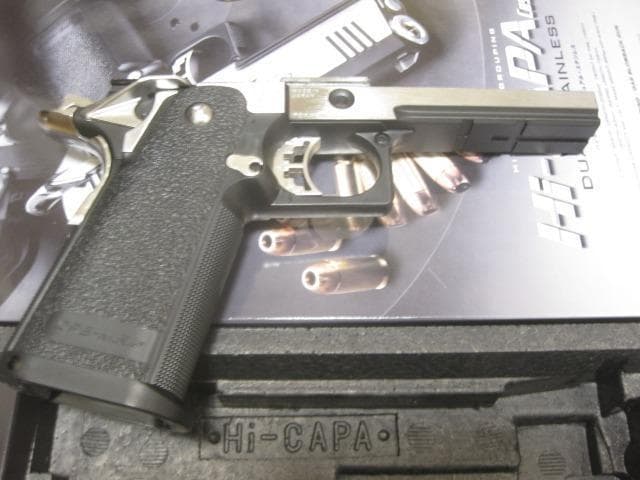 新品 東京マルイ ハイキャパ カスタム デュアルステンレス フレーム