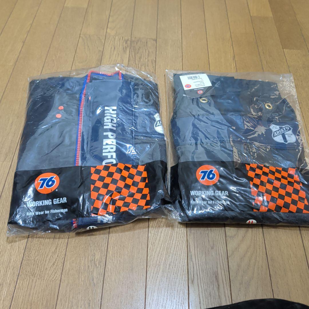 まさ様　漁師カッパ 76Lubricants LL 上下セット