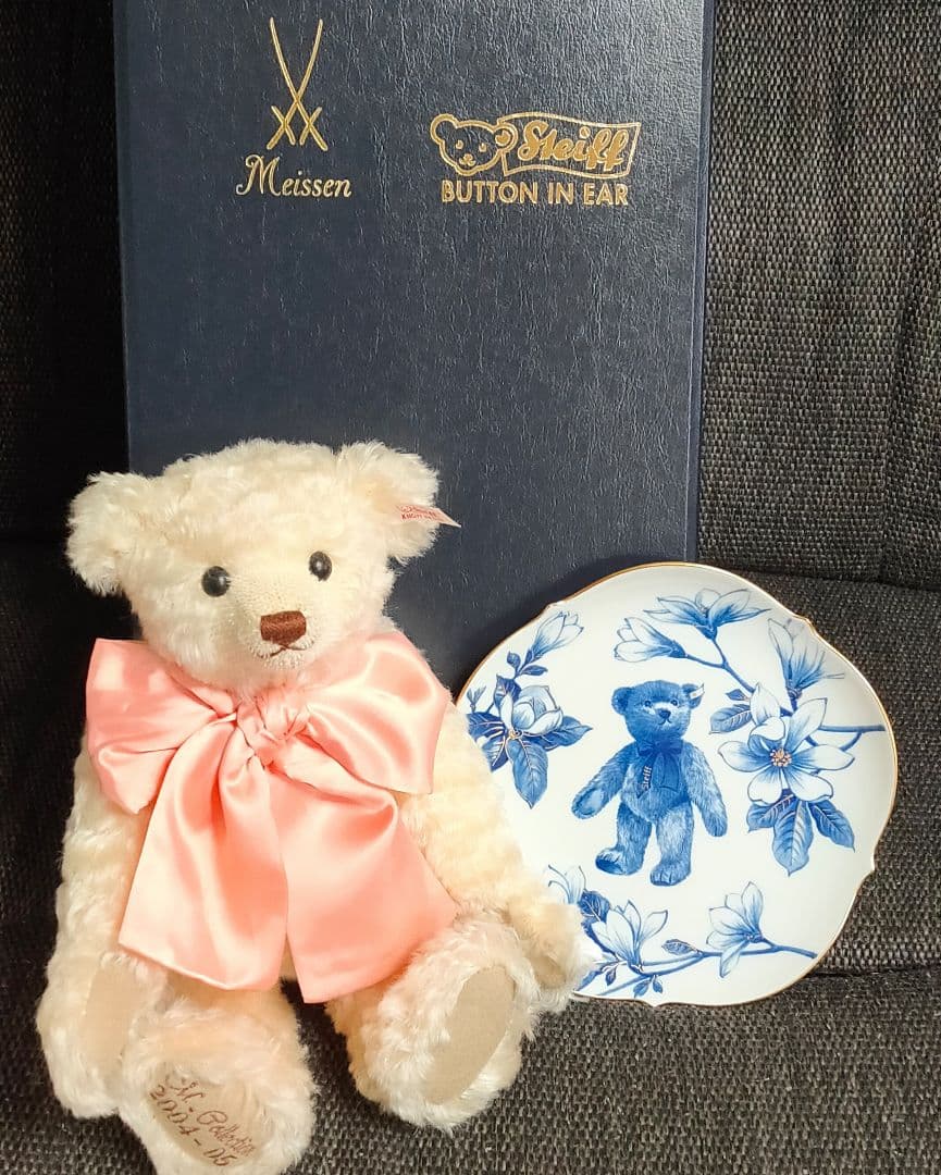 Steiffシュタイフテディベアマイセンプレート