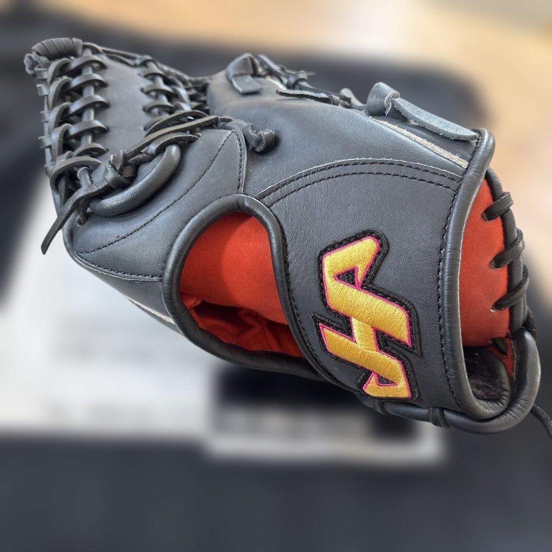 HATAKEYAMA TH-177WB 軟式用グローブ 黒 1985