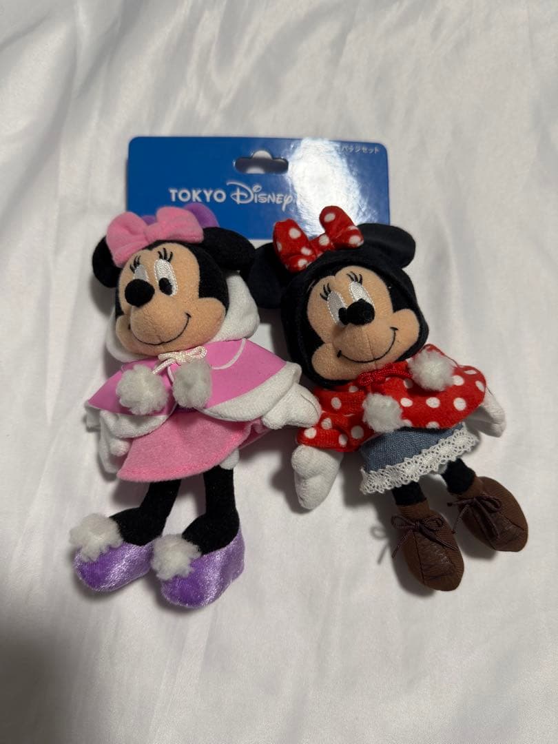 ディズニー ミニー ミニー＆デイジー　ファンキャップ　ぬいぐるみバッジ