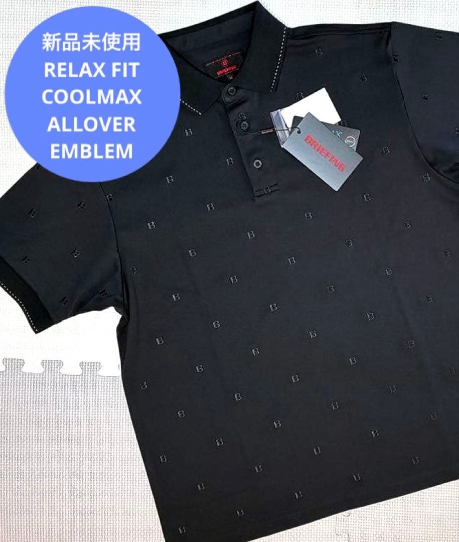 BRIEFING GOLF オールオーバーエンブレム ポロシャツ（RF／M）
