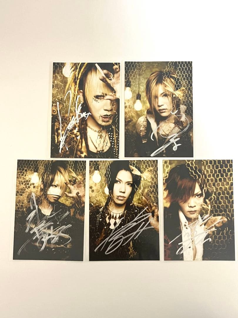 the GazettE 直筆サイン入りブロマイド
