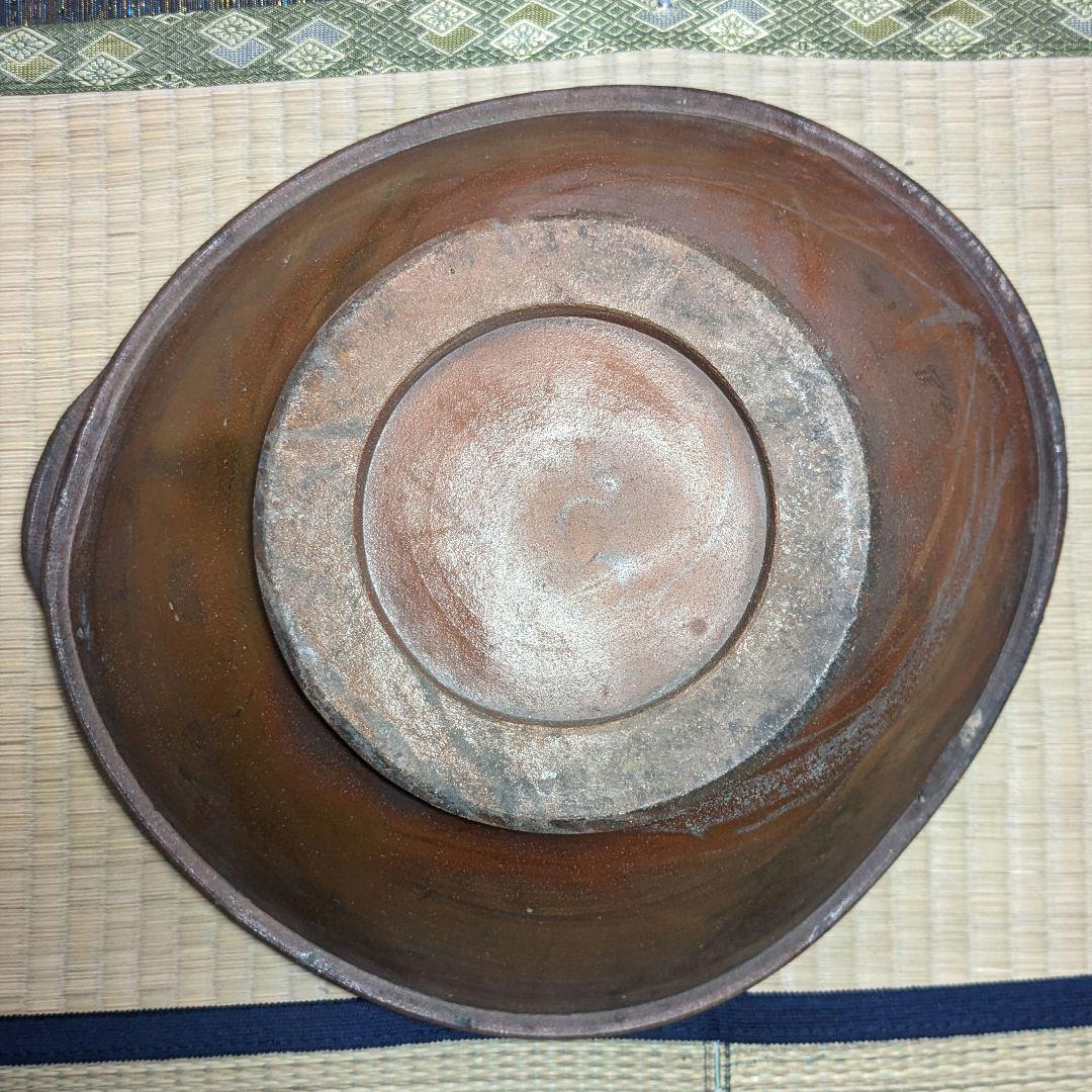 江戸末～明治期 古備前 緋襷擂鉢 備前焼 すり鉢 花器 花入 フラワーベース