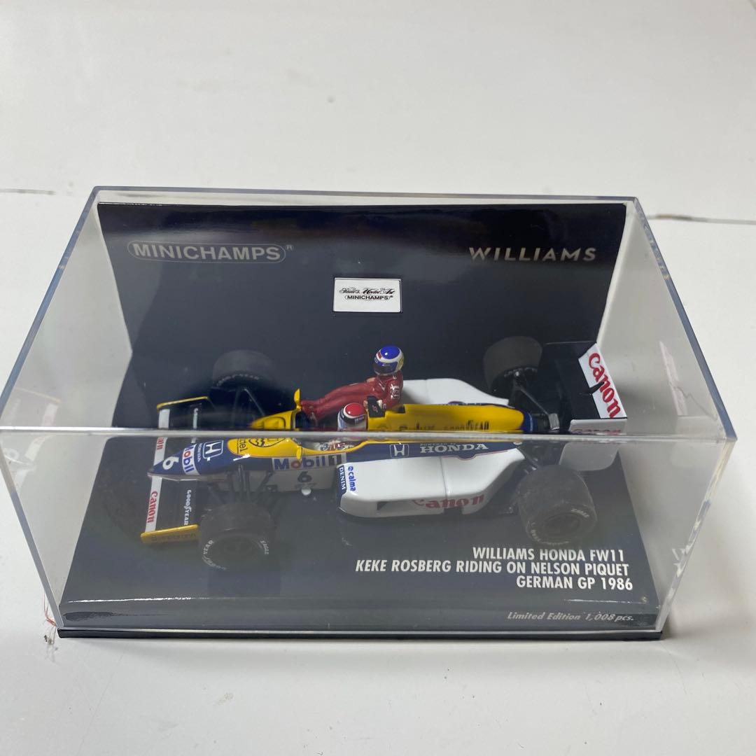 【値下げ】MINICHAMPS WILLIAMS HONDA FW11 1/43