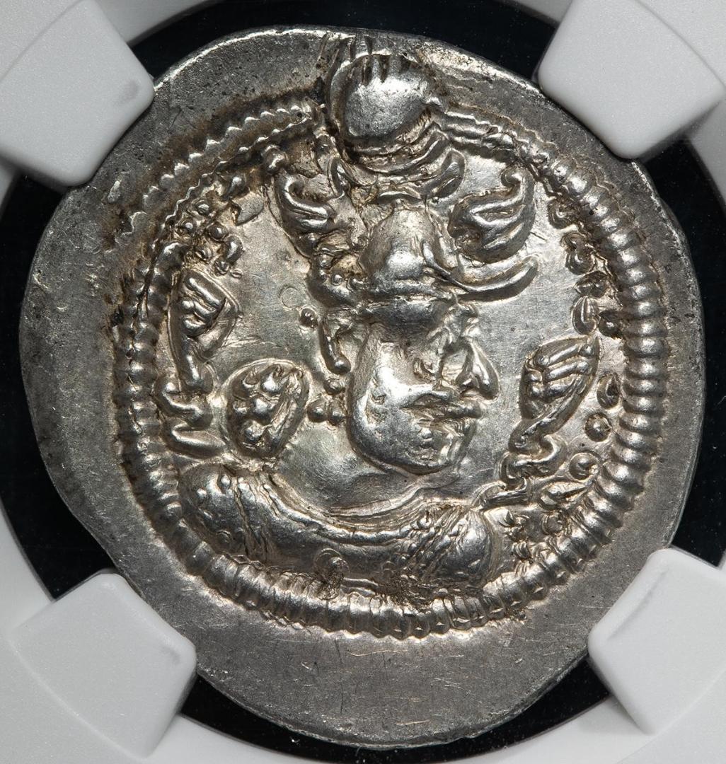NGC-Ch.XF ササン帝国 ペーローズ1世 AD457/9~484 二重打ち