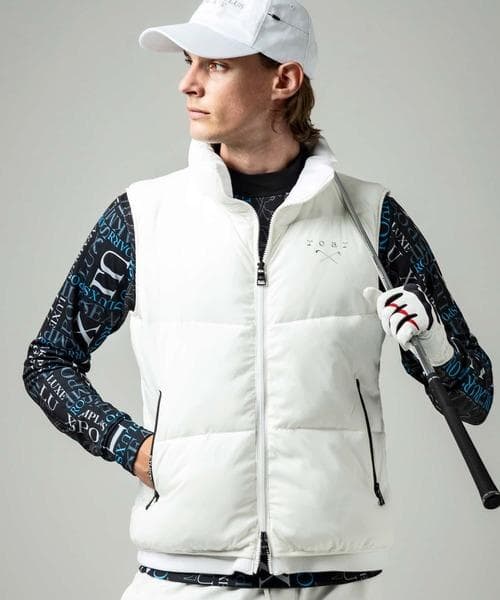 LUXEAKMPLUS roar メンズ ゴルフウェア ハイネック中綿ベスト