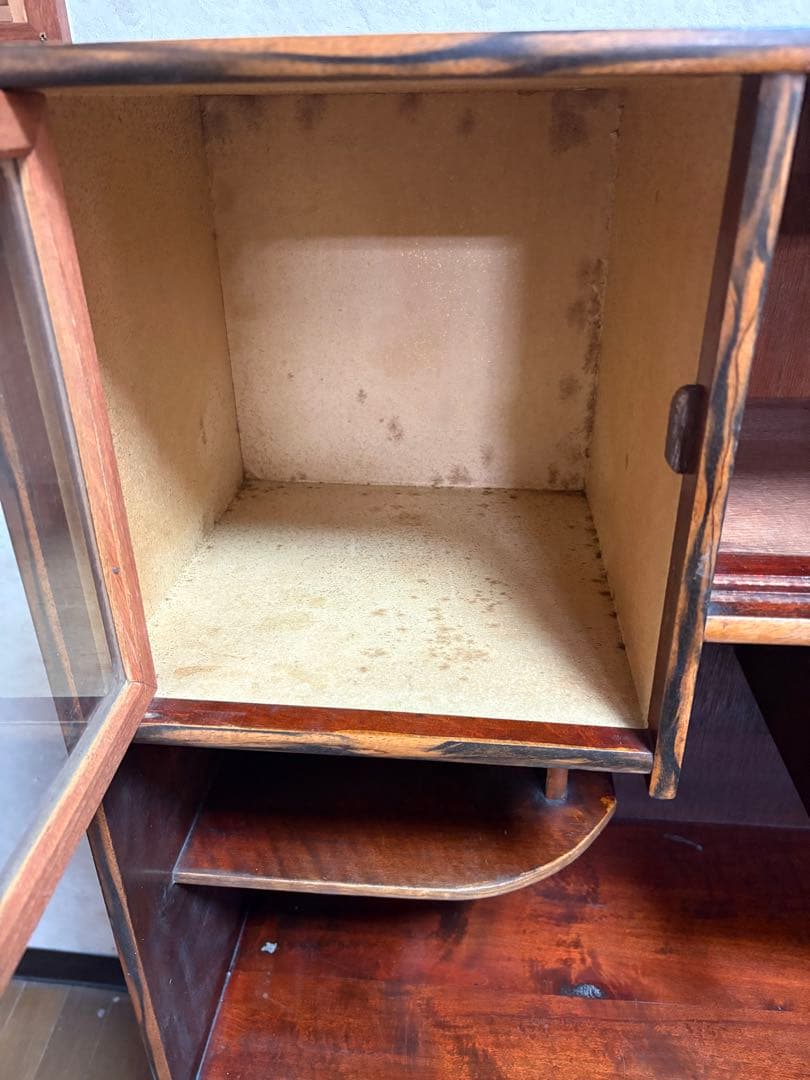 昭和レトロ 木製　アンティーク　箪笥 引き戸　古家具　和家具