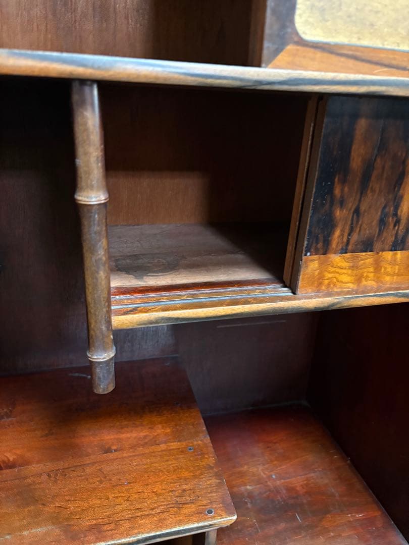 昭和レトロ 木製　アンティーク　箪笥 引き戸　古家具　和家具