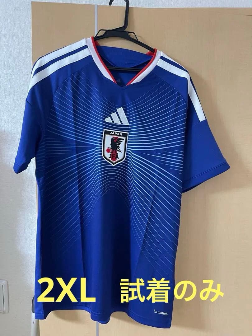 ⭐︎サッカー日本代表⭐︎レプリカユニフォーム⭐︎2XL⭐︎試着のみ⭐︎