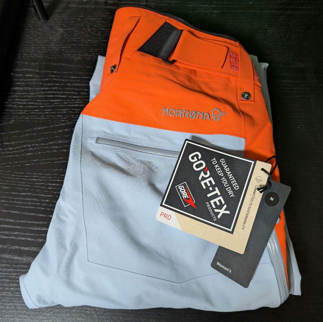NORRONA Lofoten Gore-tex Pro Pants 白オレンジ
