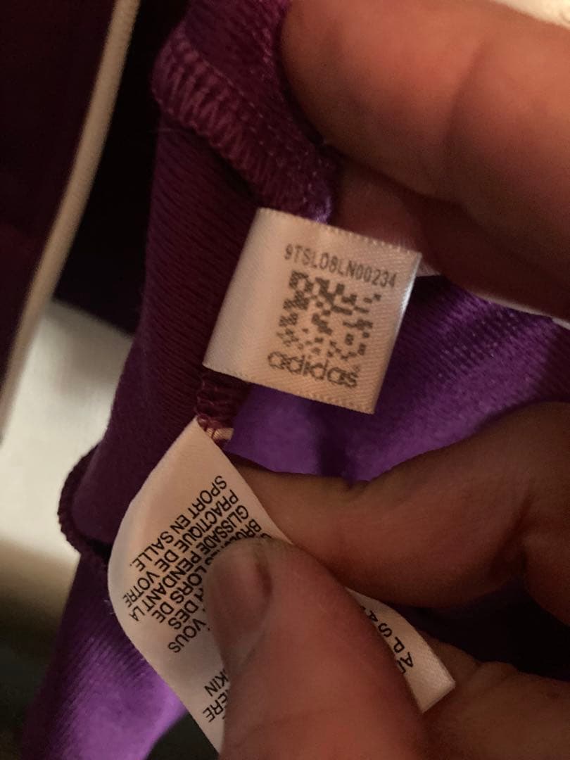 古着　adidas パープル ジャージ ジャケット