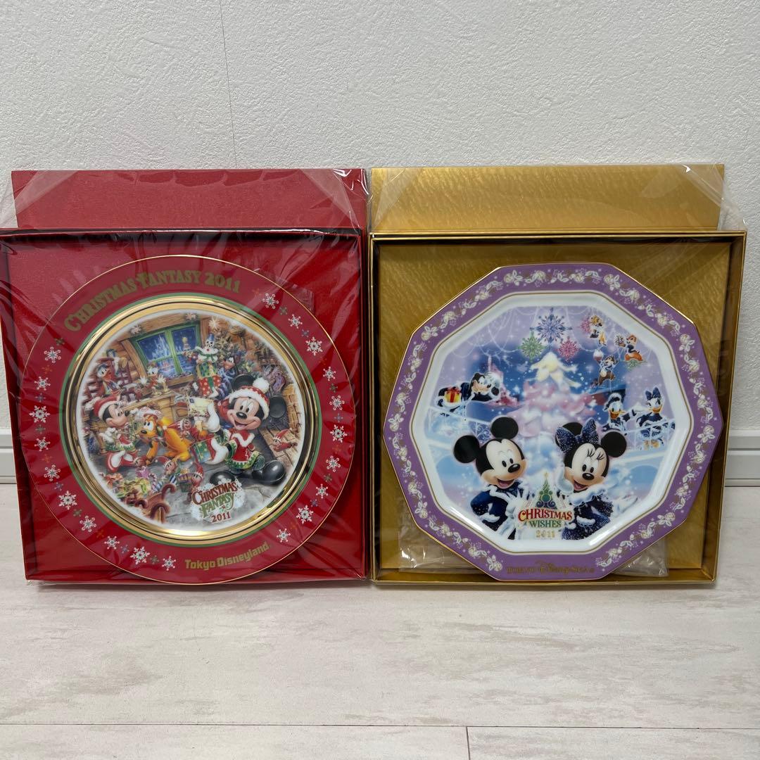東京ディズニーランド クリスマスプレートセット　2011