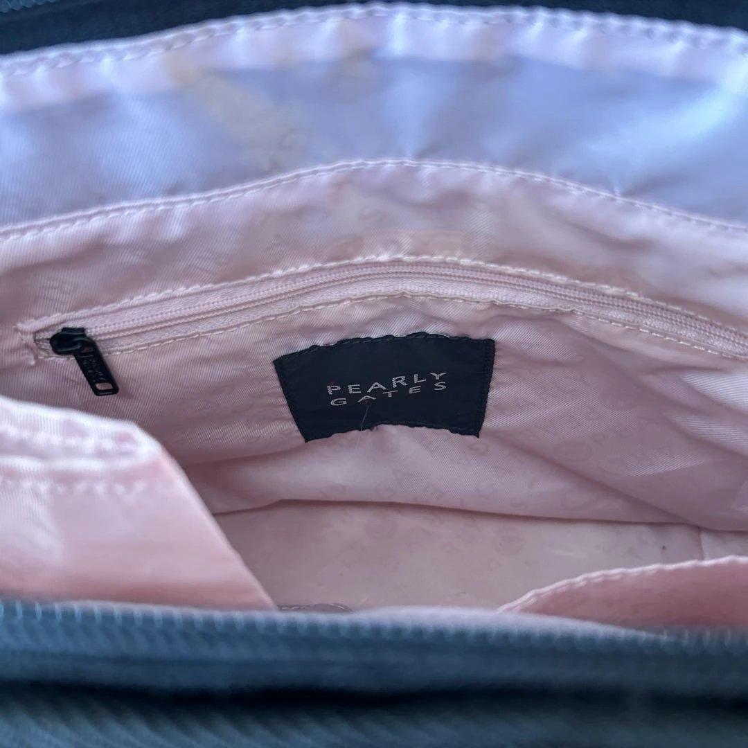 美品PEARLY GATES グレンチェックロゴ柄 カートバッグ