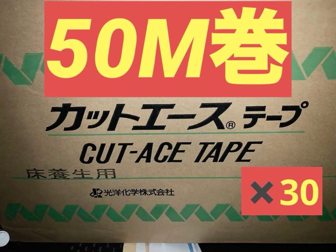 カットエース　養生テープ　50mm×50m巻　30巻セット
