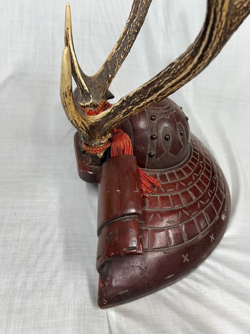 刀掛け 武具　二本掛け　日本刀　兜置物　刀掛　彫刻 刀装具 骨董品 古美術品