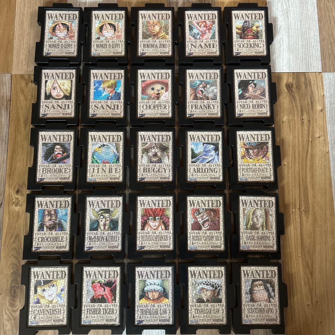 ONE PIECE ミニパズル150ピースの完成品（フレームつき）