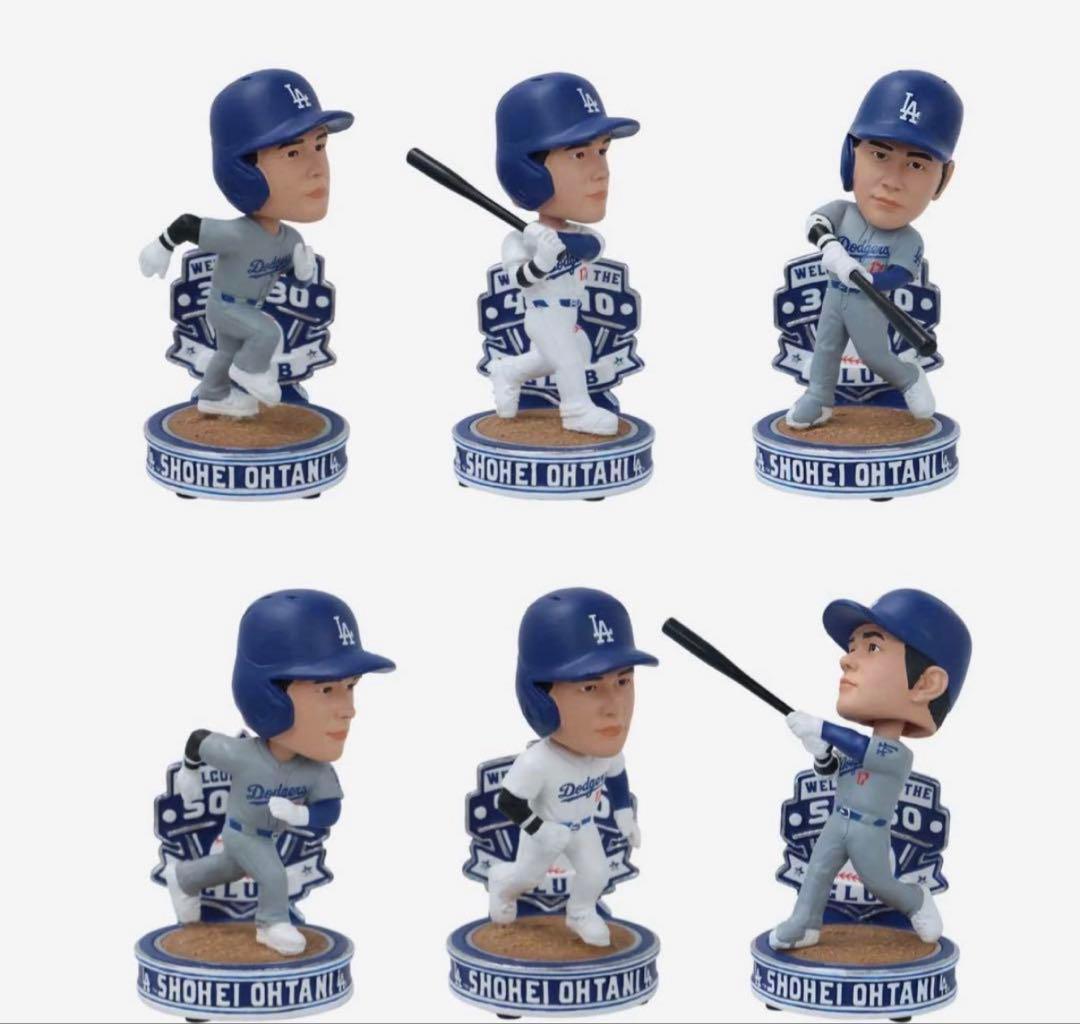 世界1024個限定！大谷翔平50-50記念　　ミニボブルヘッド6体ボックスセット