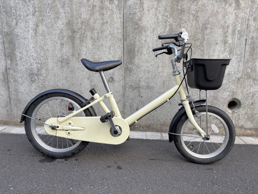 無印良品　16型子供自転車　白