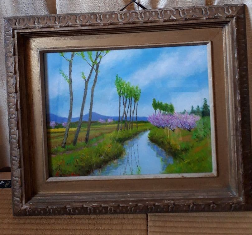 松本金一郎の油絵。