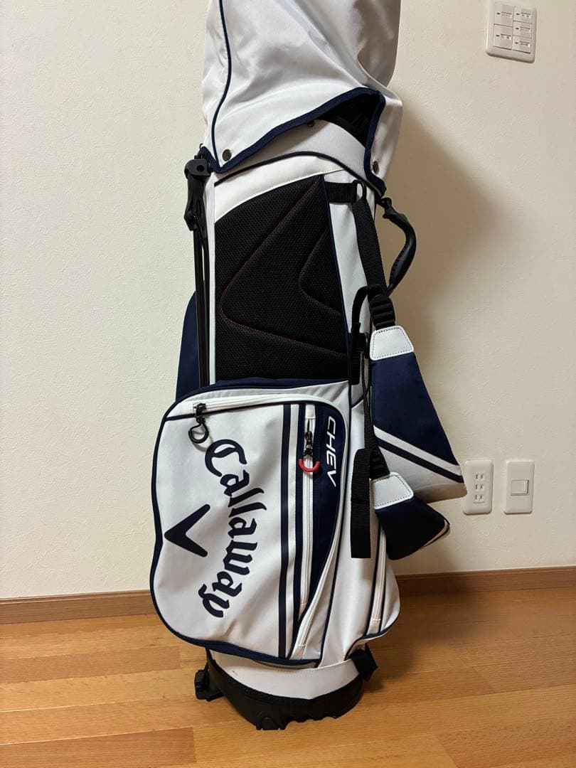 Callaway CHEV キャディバッグ ホワイト/ネイビー