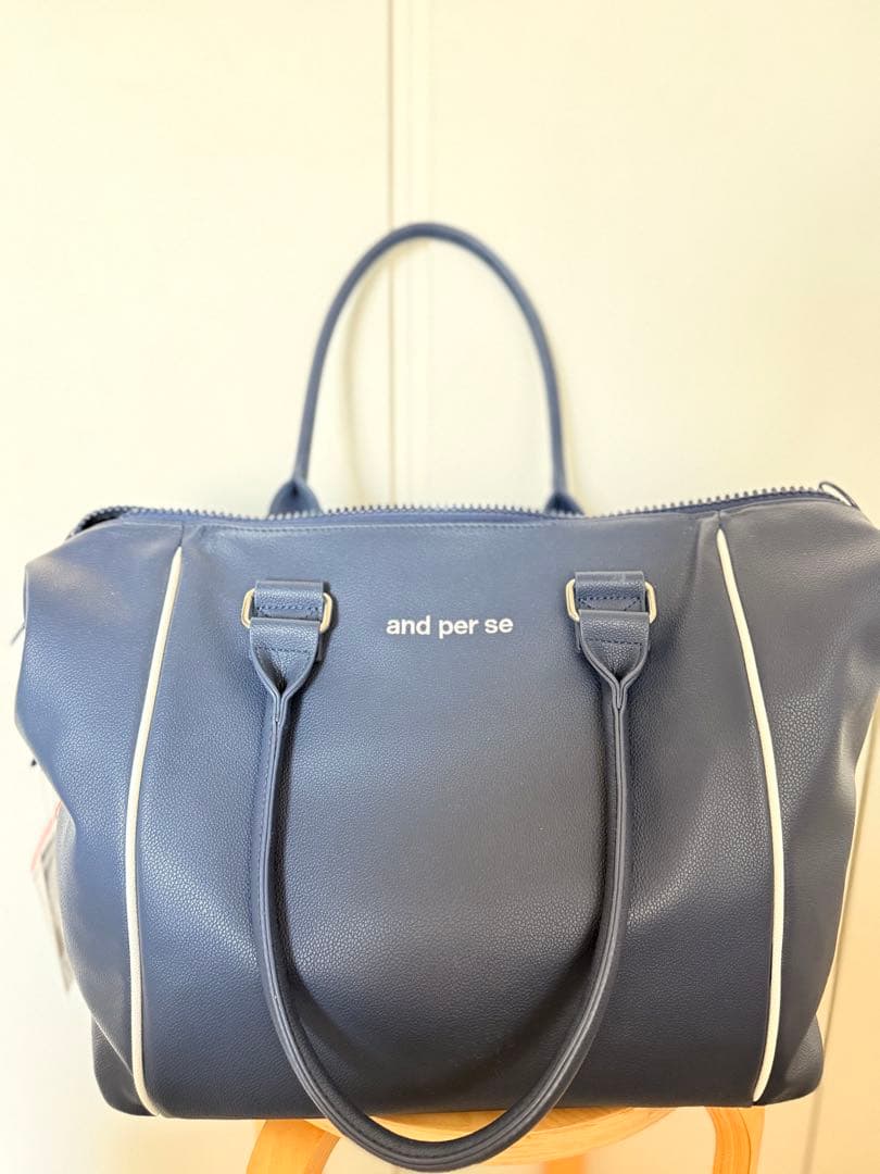 and per se ネイビー トートバッグ　2025年モデル