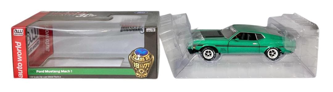 ★美品★ 1/18 1971 フォード マスタング マッハ 1 グラバーグリーン