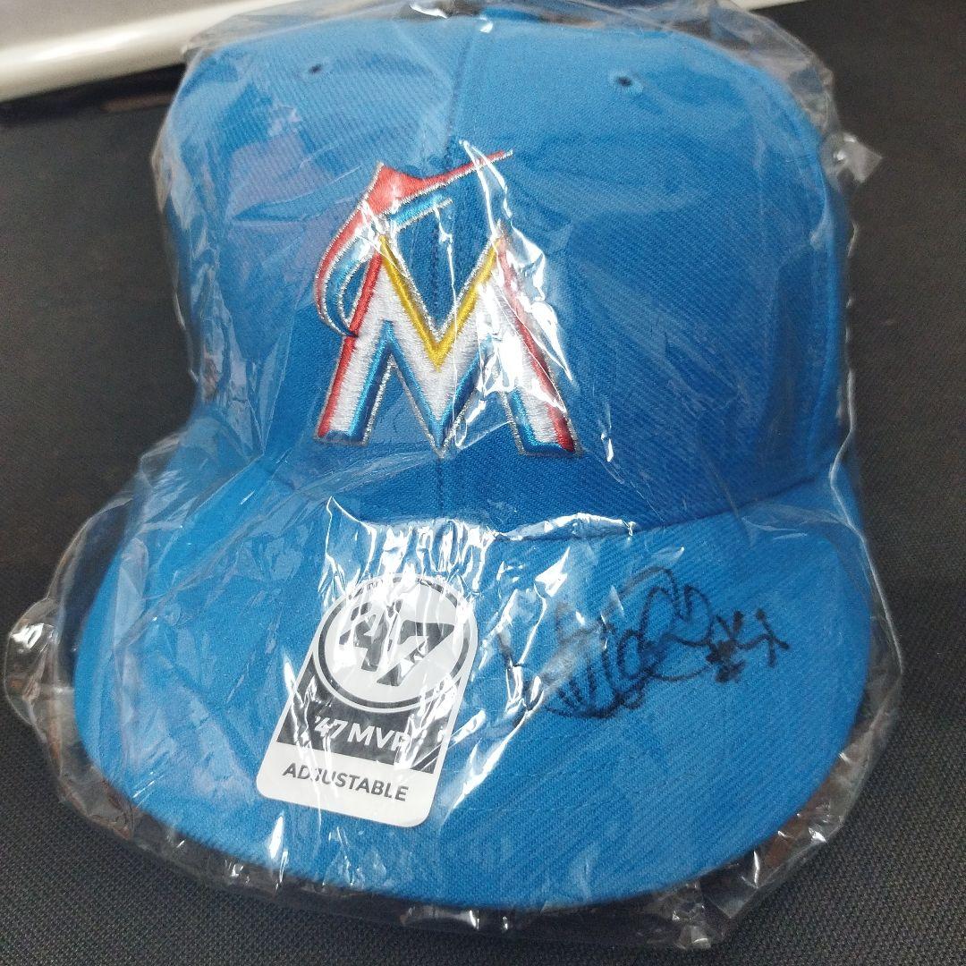 [究極レア]直筆イチローサイン入りマイアミ・マーリンズ キャップ帽子