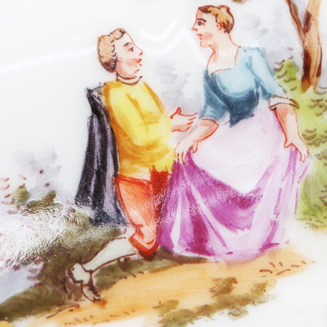 リヒャルト クレム工房 ワトー画 チョコレートカップ＆ソーサー