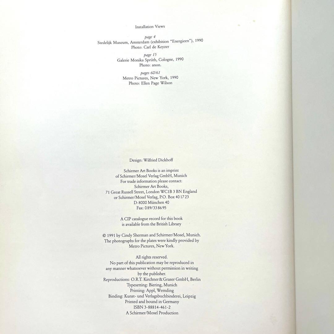 【超希少・絶版】シンディ・シャーマン 写真集